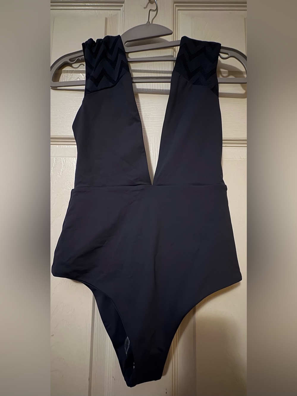 Tavik Deep Navy V-Neck One-Piece Jumpsuit